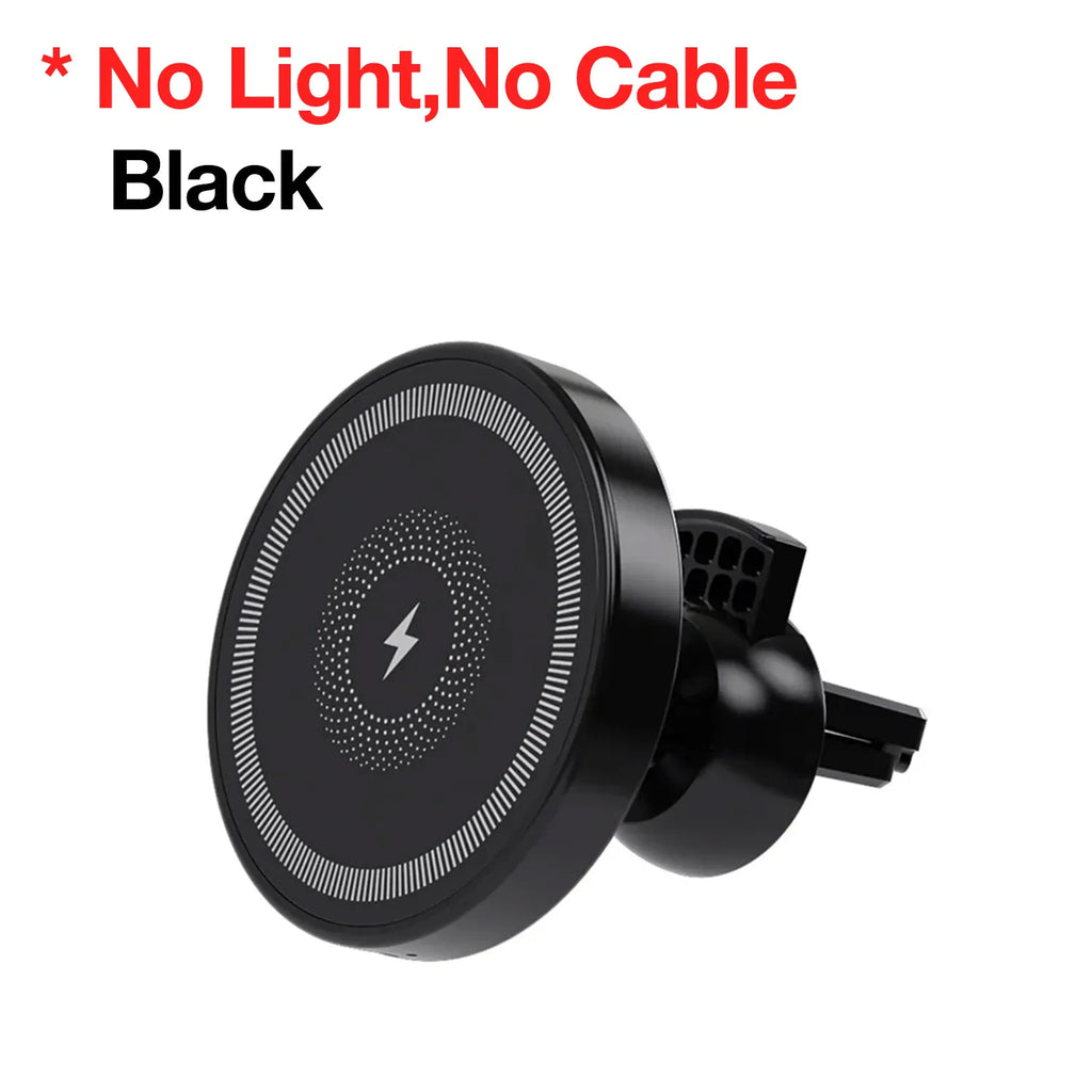 Magnetic Wireless Car Charger & Phone Holder - MagSafe Compatible, Air Vent Mount