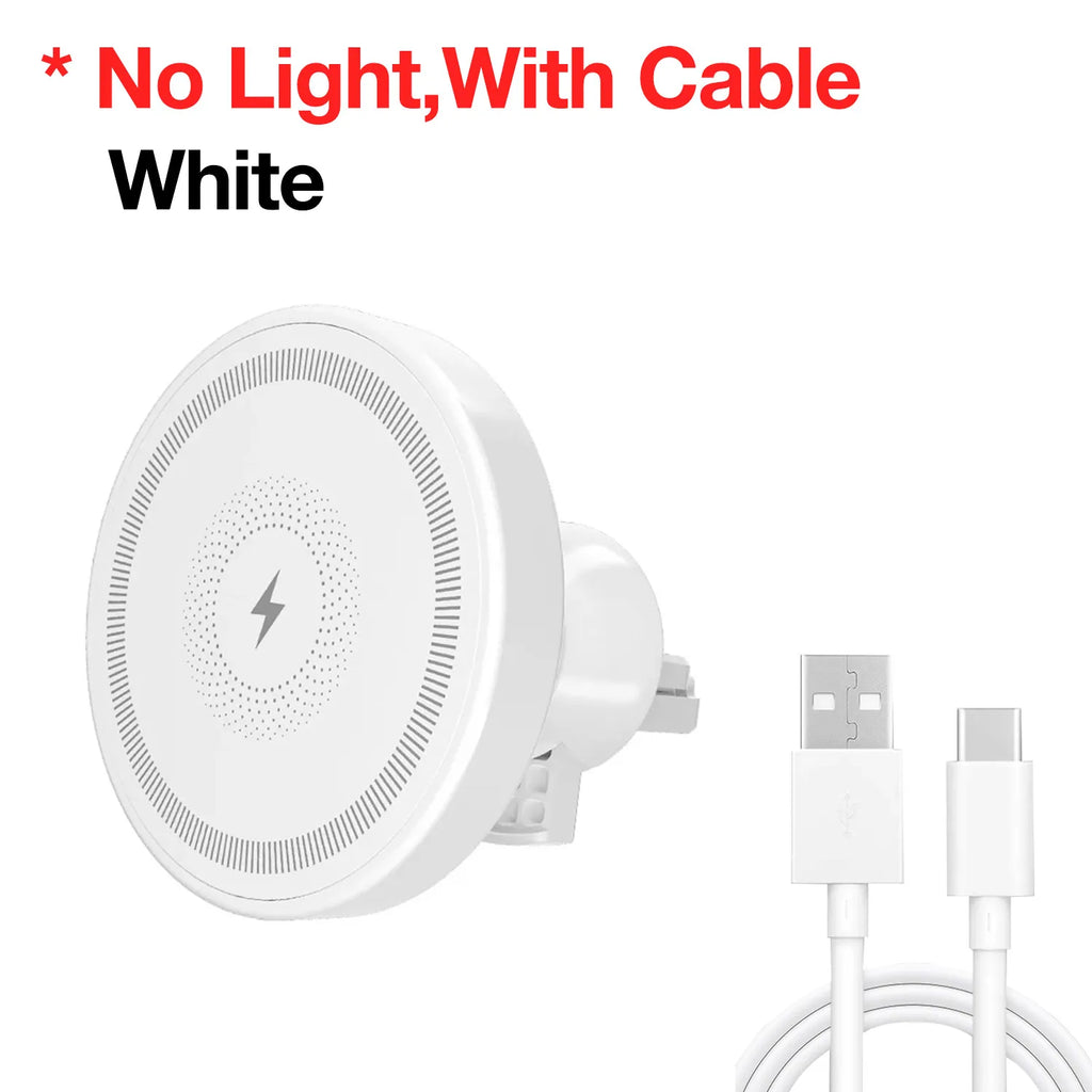 Magnetic Wireless Car Charger & Phone Holder - MagSafe Compatible, Air Vent Mount